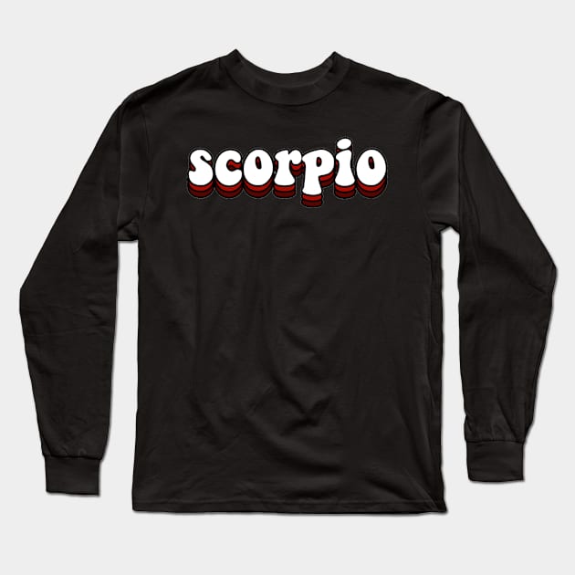 scorpio Long Sleeve T-Shirt by WitchyAesthetics